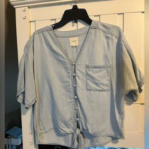 Harper Retro Denim Top